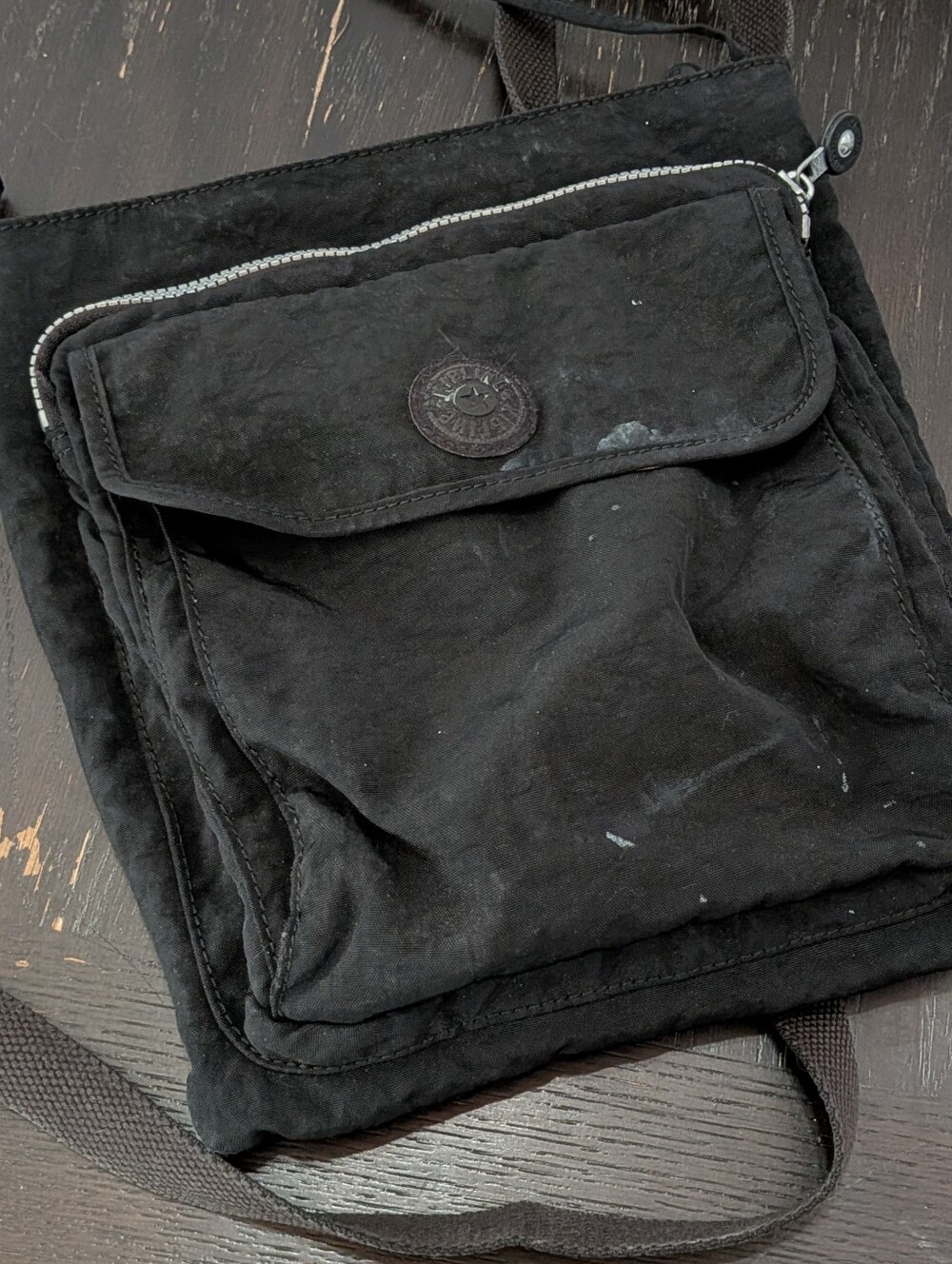 Kipling Black Crossbody Messenger Bag